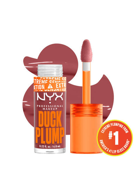 NYX DUCK PLUMP HIGH PIGMENT PLUMPING LIP GLOSS 08-MAUVE OUT OF MY WAY (TRUE MAUVE)