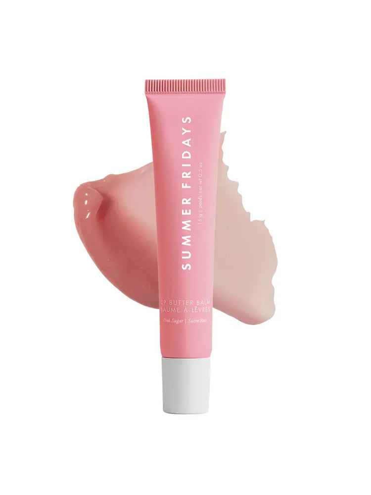 Summer Fridays Lip Butter Balm for Hydration & Shine Color Pink Sugar