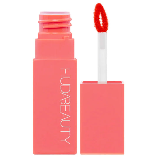 HUDA BEAUTY Lip Blush Cream Lip & Cheek Stain Color: Coral Kiss - sheer coral