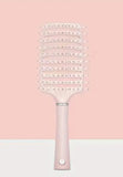 Vented Hair Detangling Brush - Uncharged Massage Comb for All Hair Types - Scalp-Friendly Dry Hair Brush for Daily Use-Color Pink