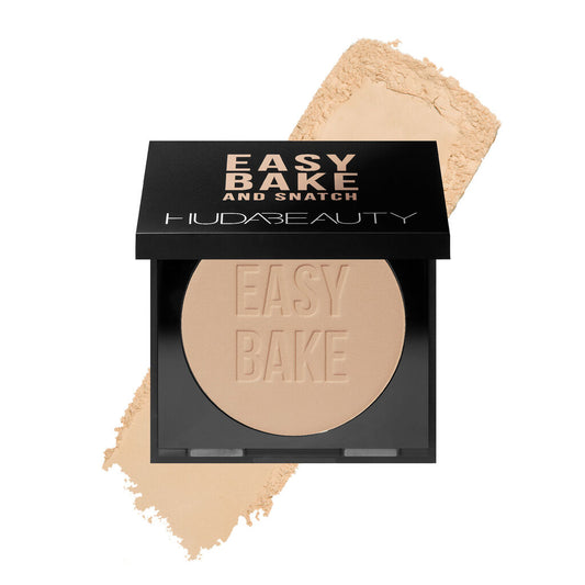 Huda Beauty Easy Bake and Snatch Pressed Brightening and Setting Powder Shade Pound Cake ( Fair to Light-Medium skin tones with neutral undertones)