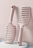 Vented Detangling Brush for Long, Thick, Curly Hair - Tangle-Free Styling for Wet and Dry Hair-Color Pink