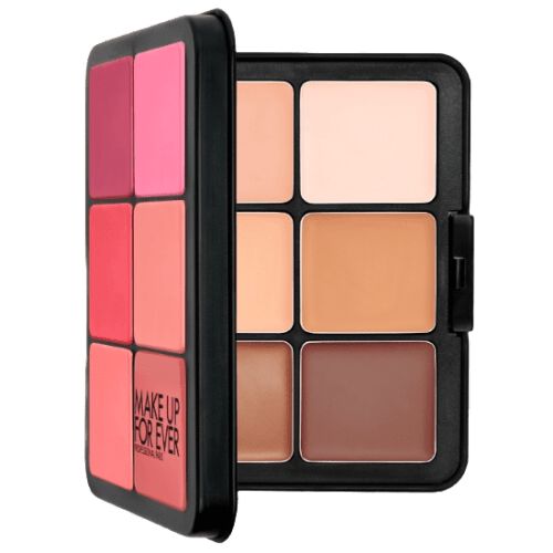 MAKEUP FOR EVER HD SKIN FACE ESSENTIALS PALETTE FOUNDATION AND BLUSH CREAM PALETTE harmony 2 ( medium)