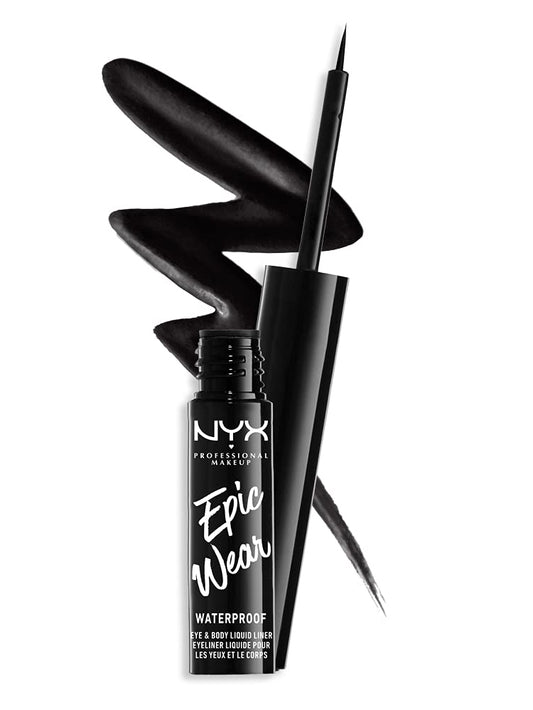 NYX PROFESSIONAL MAKEUP Epic Wear Liquid Liner, Long-Lasting Waterproof Eyeliner - Black