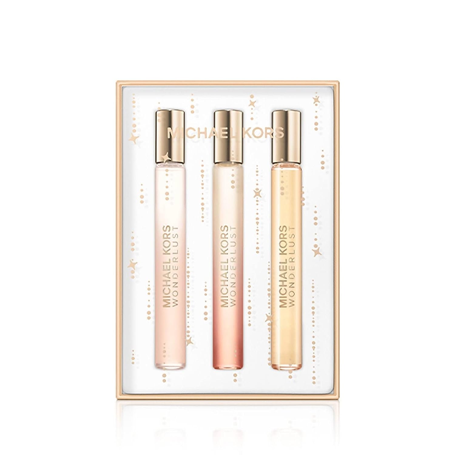 Michael Kors Wonderlust 3 Piece Purse Spray Set for Women (Includes 3 x 0.34 fl oz Purse Sprays)