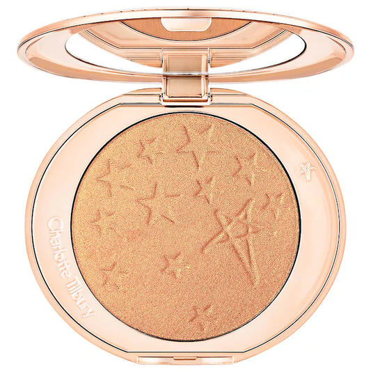 Charlotte Tilbury Glow Glide Face Architect Highlighter Shade Gilded Glow - true gold