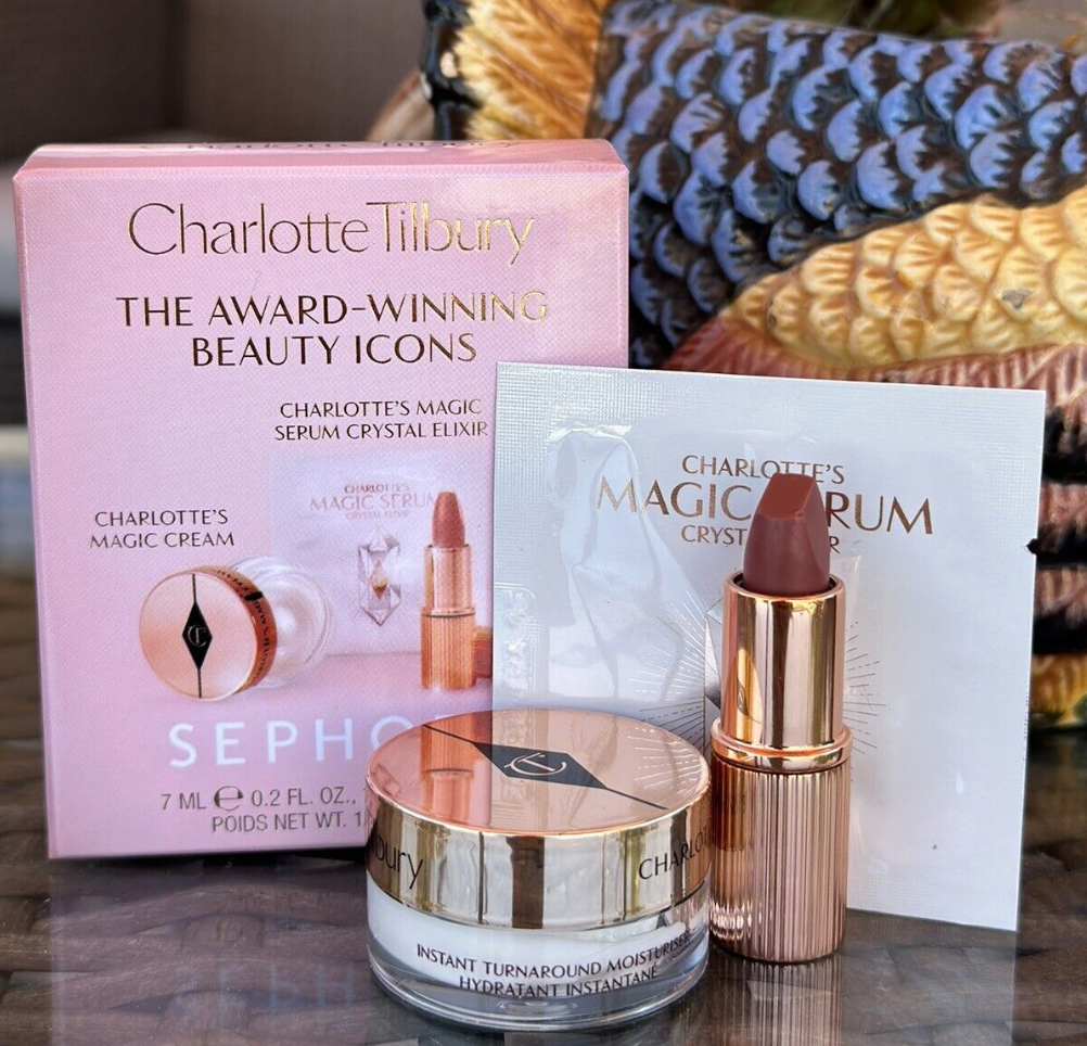 Charlotte Tilbury The Award Winning Beauty Icons. Set of 3 items.