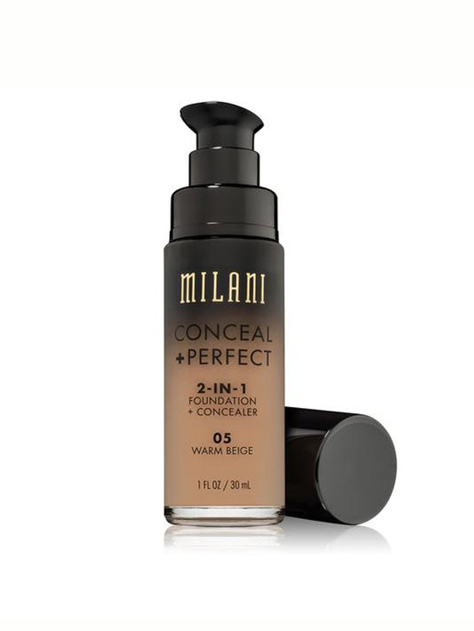 Milani Conceal + PerfectT 2-IN-1 Foundation Shade 05  Warm Beige
