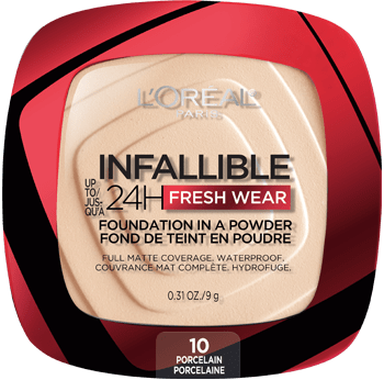 L'Oreal INFALLIBLE Up to 24H Fresh Wear Foundation in a Powder Shade Porcelain 10