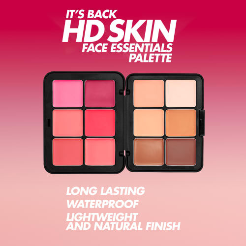 MAKEUP FOR EVER HD SKIN FACE ESSENTIALS PALETTE FOUNDATION AND BLUSH CREAM PALETTE