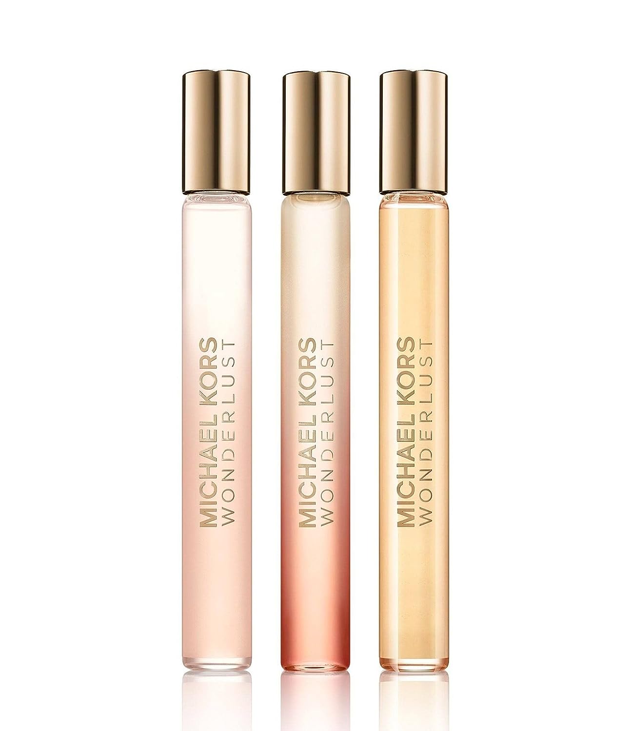 Michael Kors Wonderlust 3 Piece Purse Spray Set for Women (Includes 3 x 0.34 fl oz Purse Sprays)