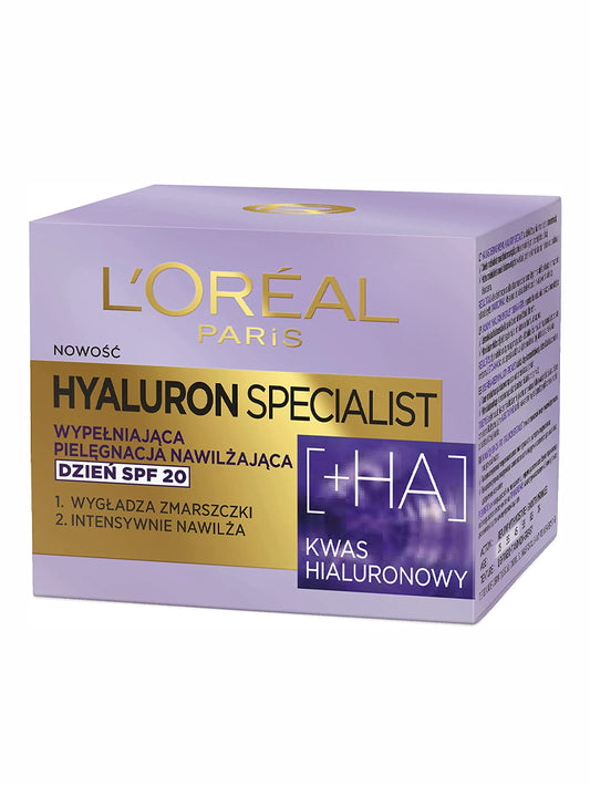 L'Oréal - HYALURON SPECIALIST DAY CREAM - Anti-wrinkle face cream - Day - SPF 20-50 ml