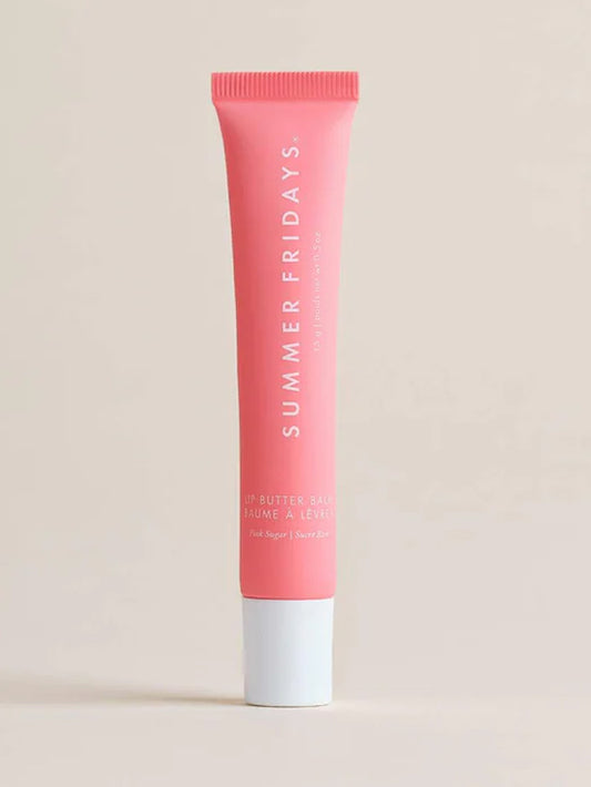 Summer Fridays Lip Butter Balm for Hydration & Shine Color Pink Sugar