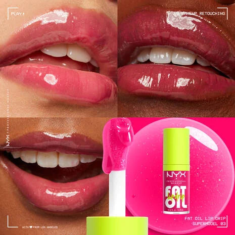 Nyx FAT OIL LIP DRIP Hydrating tinted lip oil gloss SHADE Supermodel
