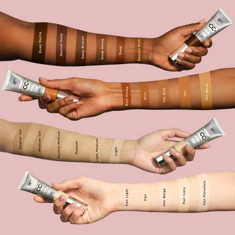 IT COSMETICS CC+ Cream Full-Coverage Foundation with SPF 50+ Shade FAIR Beige (Cool)  Full size 32ml