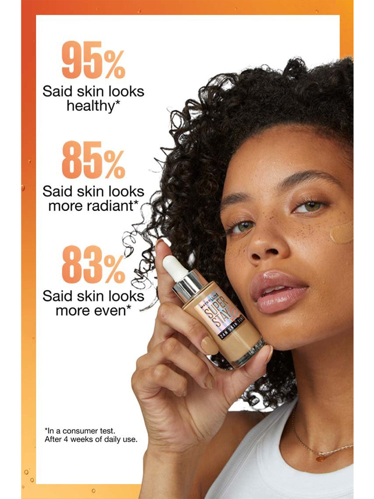 MAYBELLINE SUPER STAY UP TO 24HR SKIN TINT WITH VITAMIN C SHADE 120- Light with Neutral Warm Undertones