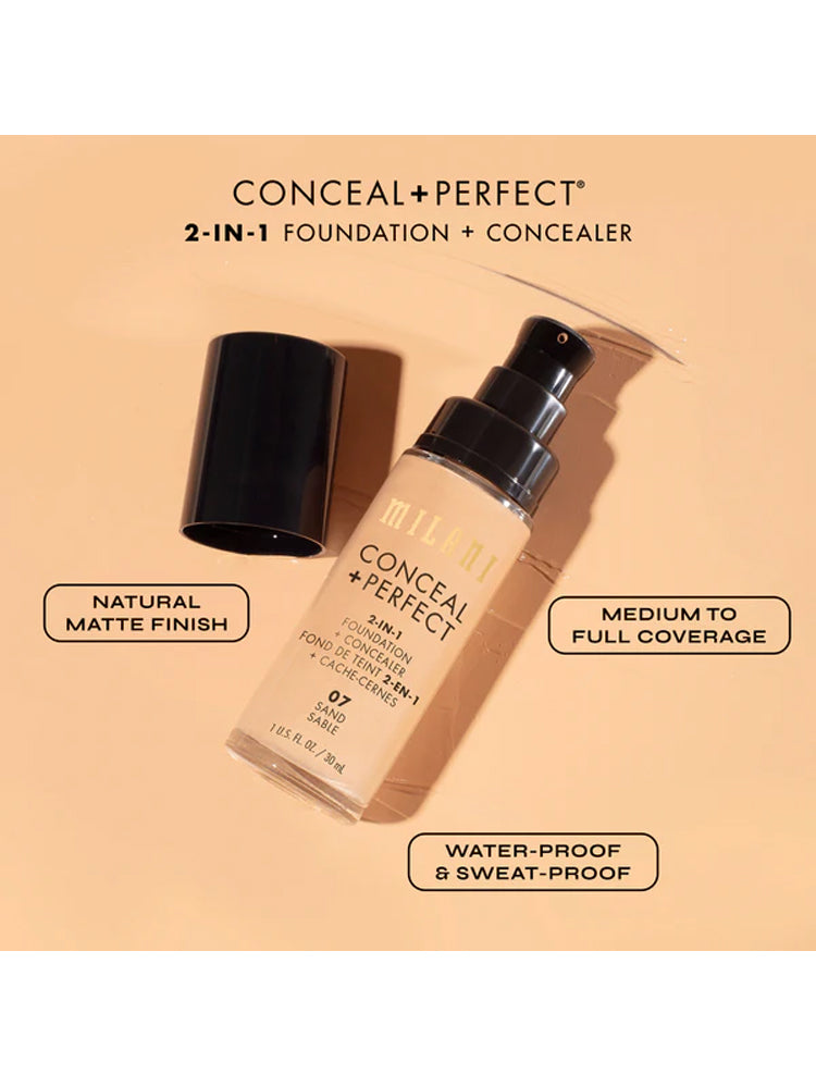 Milani Conceal + Perfect 2-In-1 Foundation + Concealer OA2 Cream ( porcelain with neutral undertone)