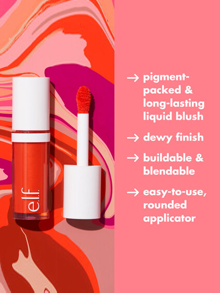 Elf Camo Liquid Blush, Coral Crush - Bright Coral