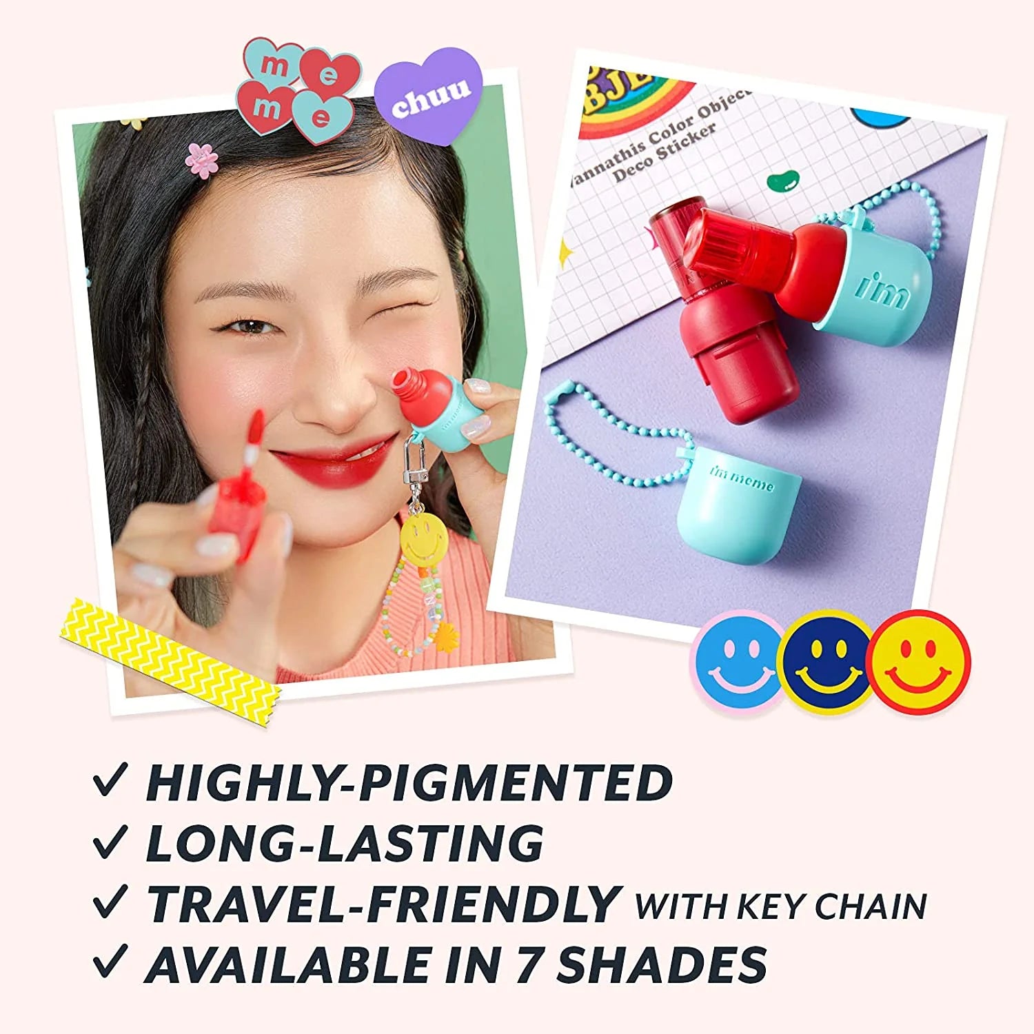 I'M MEME COLOR KEY RING WATER GEL TINT #03 RED LOVER