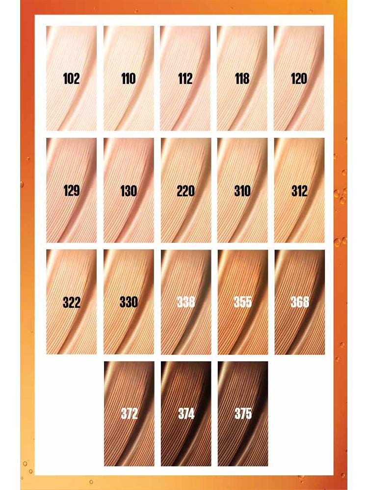 MAYBELLINE SUPER STAY UP TO 24HR SKIN TINT WITH VITAMIN C SHADE 130- Light Medium with Peach Undertone