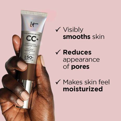 IT COSMETICS CC+ Cream Full-Coverage Foundation with SPF 50+ Shade FAIR IVORY (WARM)  Full size 32ml
