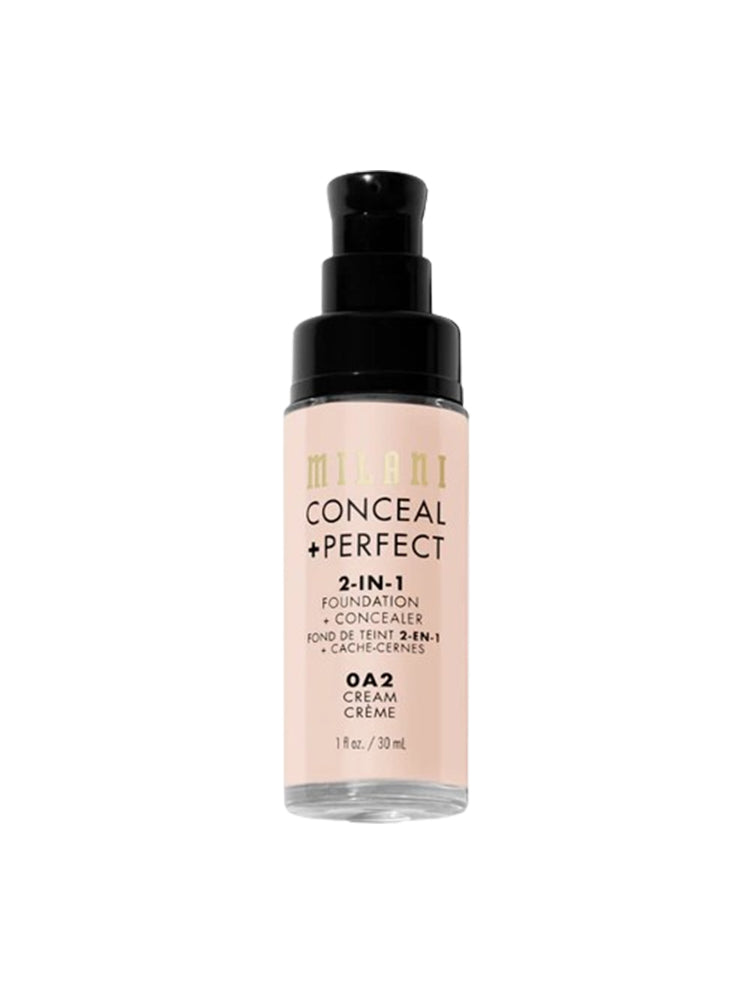 Milani Conceal + Perfect 2-In-1 Foundation + Concealer OA2 Cream ( porcelain with neutral undertone)