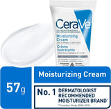 CeraVe, Moisturizing Cream, For Normal to Dry Skin, Daily Face Body Moisturizer (57g Travel Size)