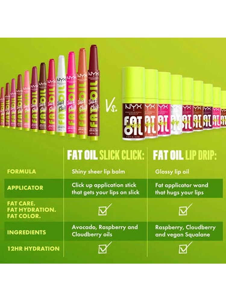NYX FAT OIL SLICK CLICK Color 10- Double Tap (Raspberry)
