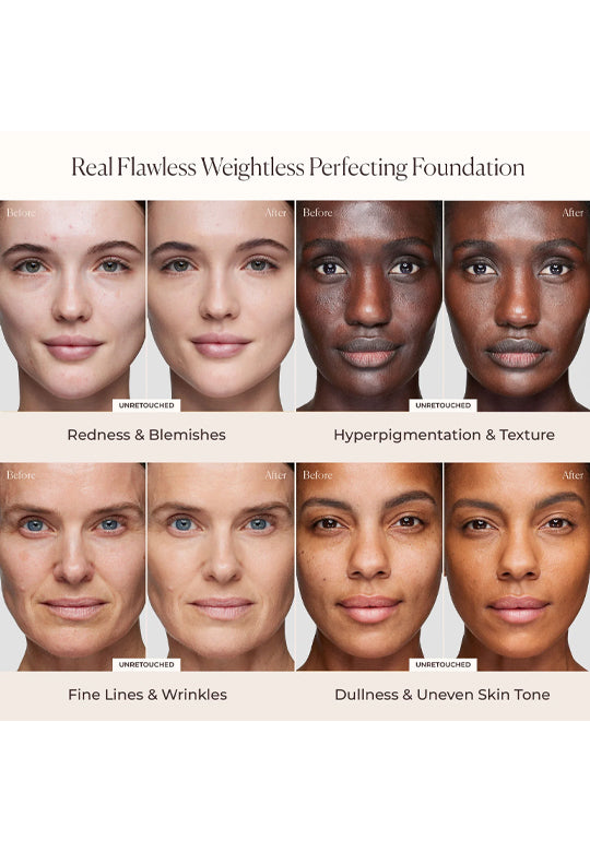 Laura Mercier Real Flawless Weightless Perfecting Foundation  0N1 Silk Very fair with neutral undertones