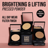 Huda Beauty Easy Bake and Snatch Pressed Brightening and Setting Powder Shade  Banana Bread (Light to Tan skin tones with golden undertones)