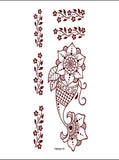 Temporary henna / mehandi tattoo design 14 one side