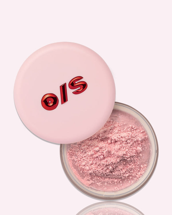 ONE SIZE by Patrick Starrr 
Ultimate Blurring Setting Powder Ultra Pink
Brightening for Fair to Dark skin tones