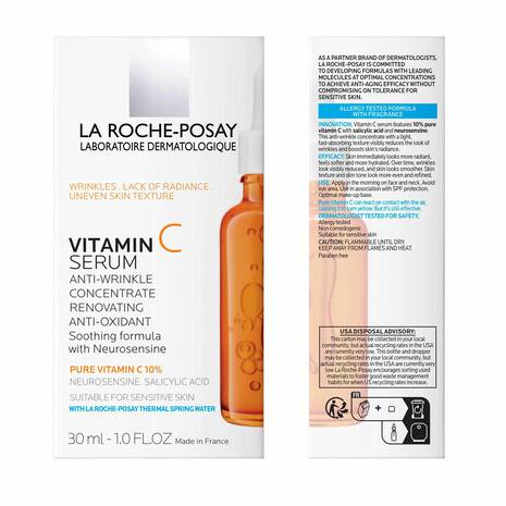 La roche posay 10% PURE VITAMIN C SERUM 30ml full size