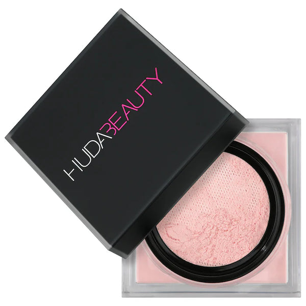 HUDA BEAUTY
Easy Bake Loose Baking & Setting Powder Color: Cherry Blossom - sheer soft pink. brighten and disguise under-eye darkness