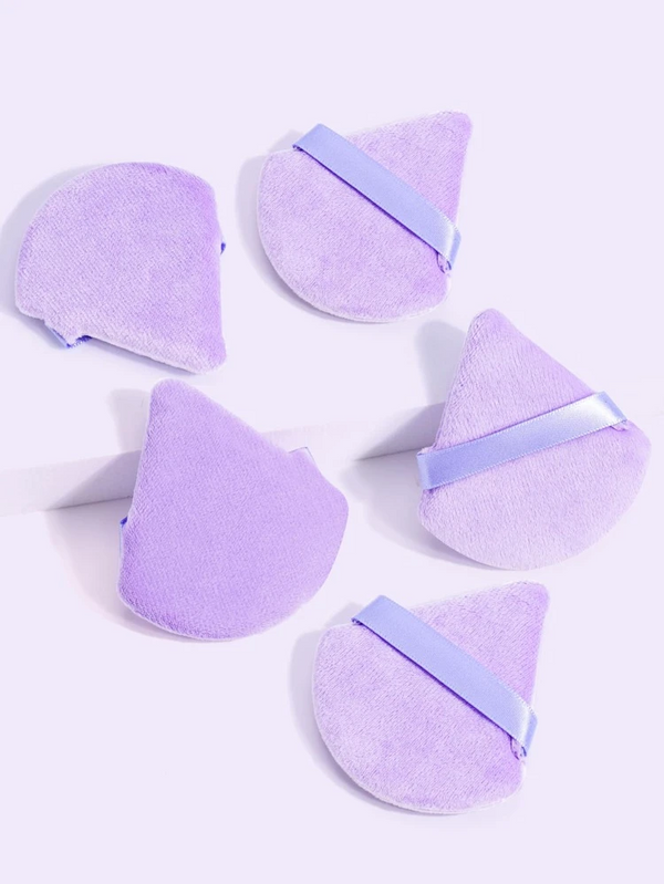 Makeup Puff Triangle PURPLE single