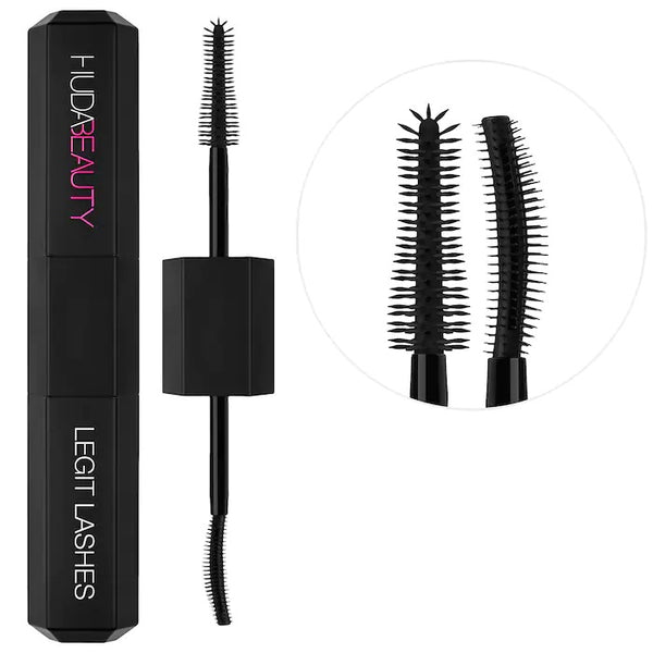 Huda Beauty LEGIT LASHES Double-Ended Volumizing and Lengthening Mascara Full Size