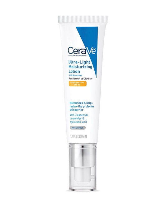 CeraVe Ultra Light Moisturizing Lotion with Sunscreen for Normal to Oil Skin Broad Spectrum SPF 30 50ml