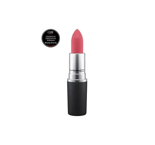 MAC Cosmetics Powder Kiss Lipstick A Little Tamed (Mid-tone pink with Yellow Undertones)
