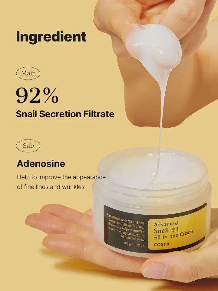 COSRX Advanced Snail 92 All in one Cream Full Size 100ML