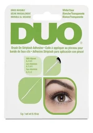 DUO BRUSH-ON STRIP LASH ADHESIVE, CLEAR GLUE , 0.5 FL OZ