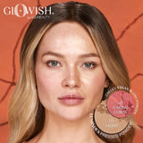 Glowish by Huda Beauty  CHEEKY VEGAN BLUSH POWDER COLOR 02 CARING CORAL - MID TONED ROSEY CORAL