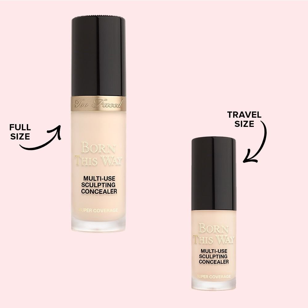 Too Faced Travel Size Born This Way Super Coverage Multi-Use Sculpting Concealer Snow (Very Fair with Neutral to Rosy Undertones)