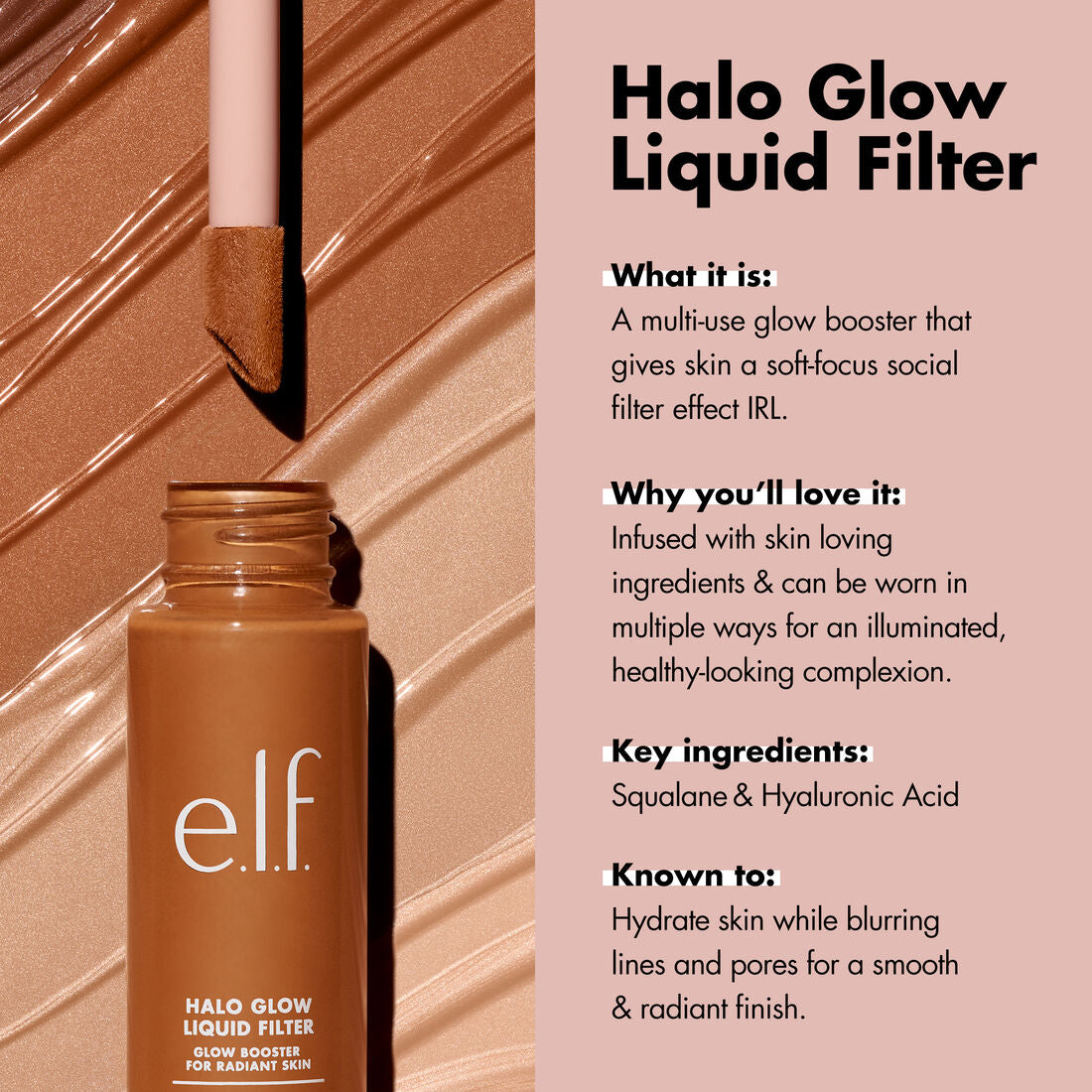 ELF HALO GLOW LIQUID FILTER SHADE 02 FAIR/LIGHT